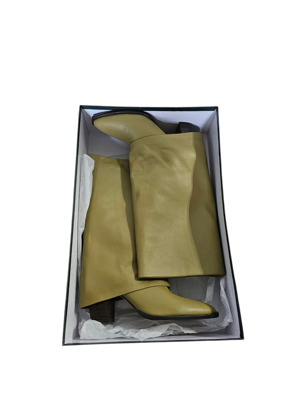 NEW Anthropologie Silent D IVORY Boot Natural Nappa Leather Size 39 - Picture 8 of 9